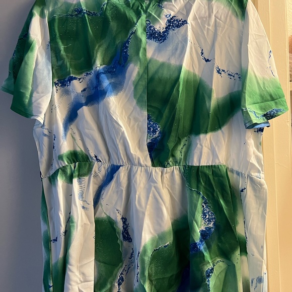 Work blouse with tie - Picture 3 of 3